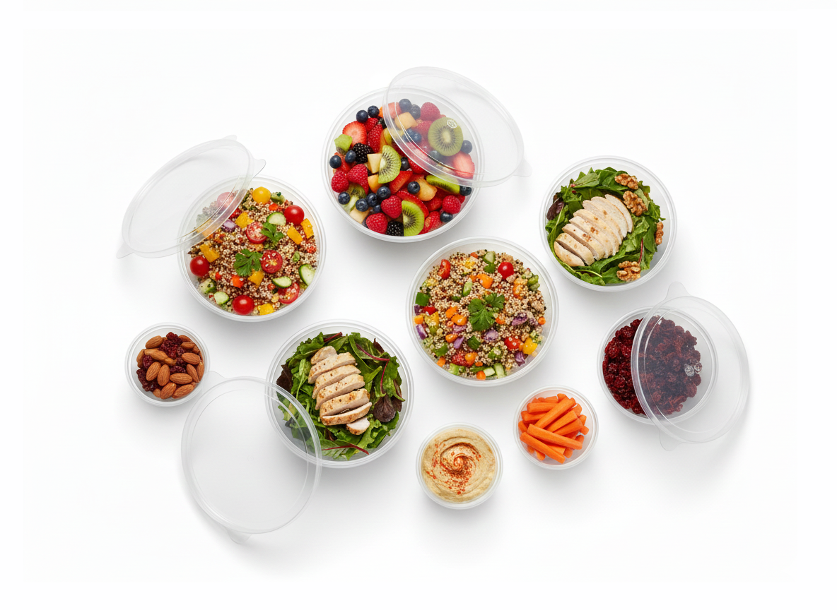 Container with 6 cm Lid – 700 g / 1000 g