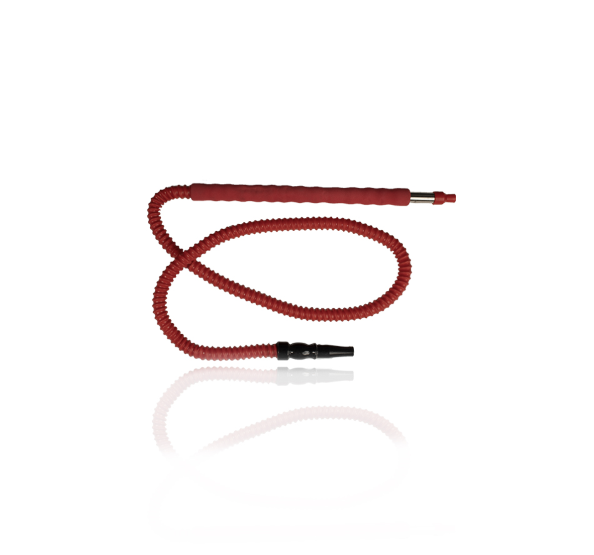 Chrome Hose with Colored Mouthpiece, Sponge Grip, and Silicone Hose