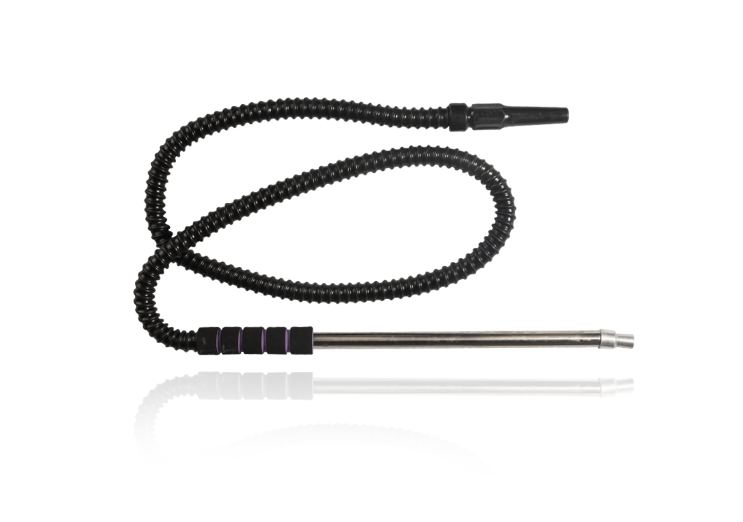 Chrome Hose with Partially Patterned Sponge Grip and Black Hose