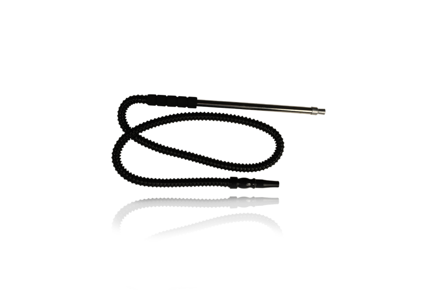 Chrome Hose with Partially Patterned Sponge Grip and Black Hose