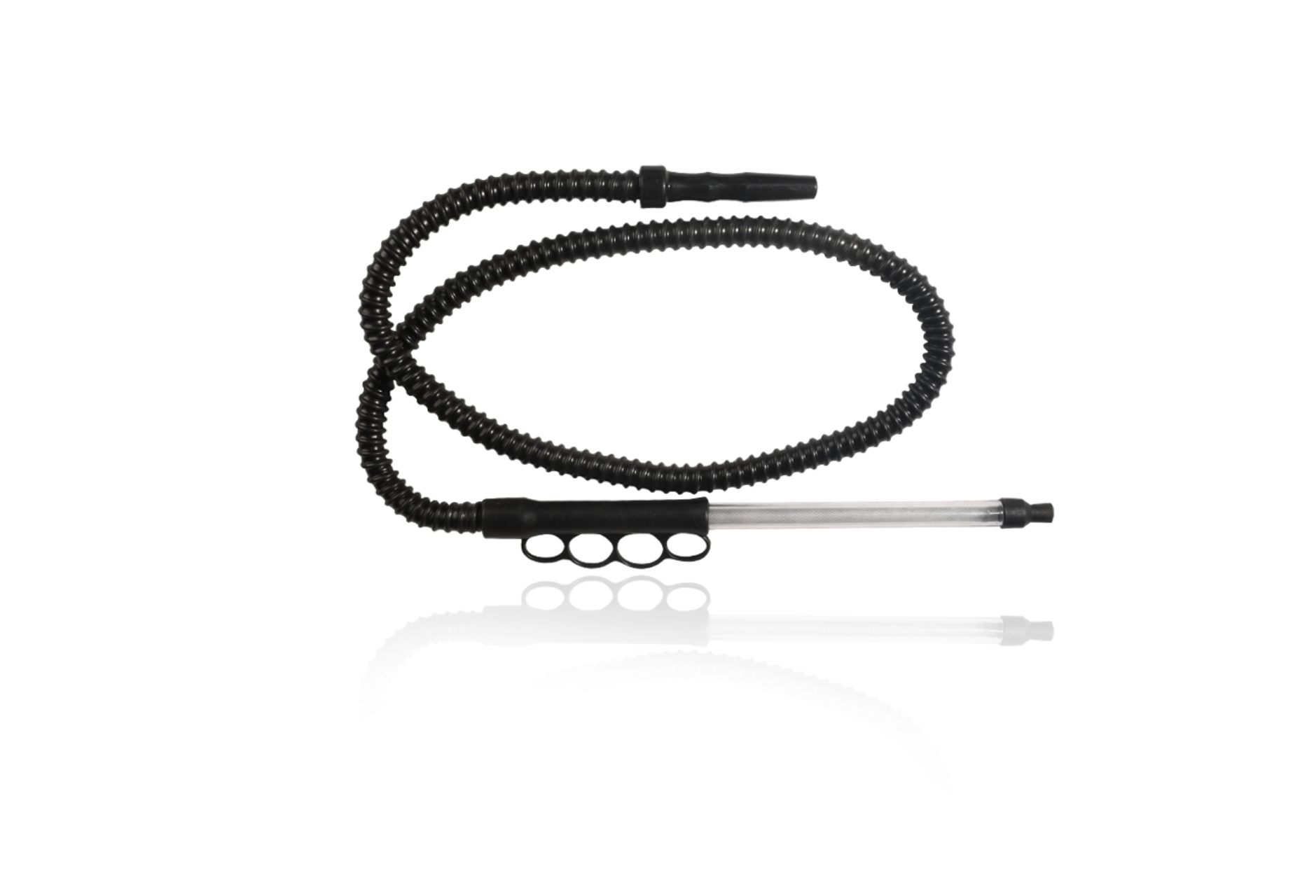 Crystal Hose with Plastic Mouthpiece, Triple Grip, and Silicone Hose