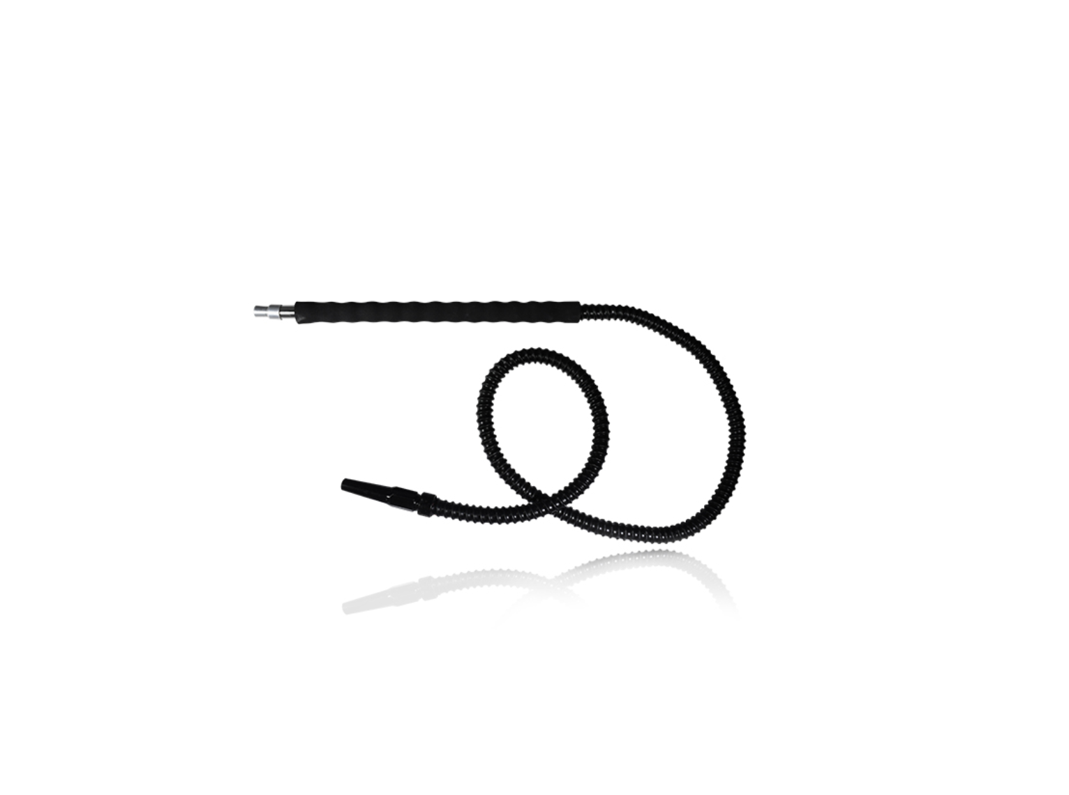 Chrome Hose with Chrome Mouthpiece and Half Metal Stem Silicone