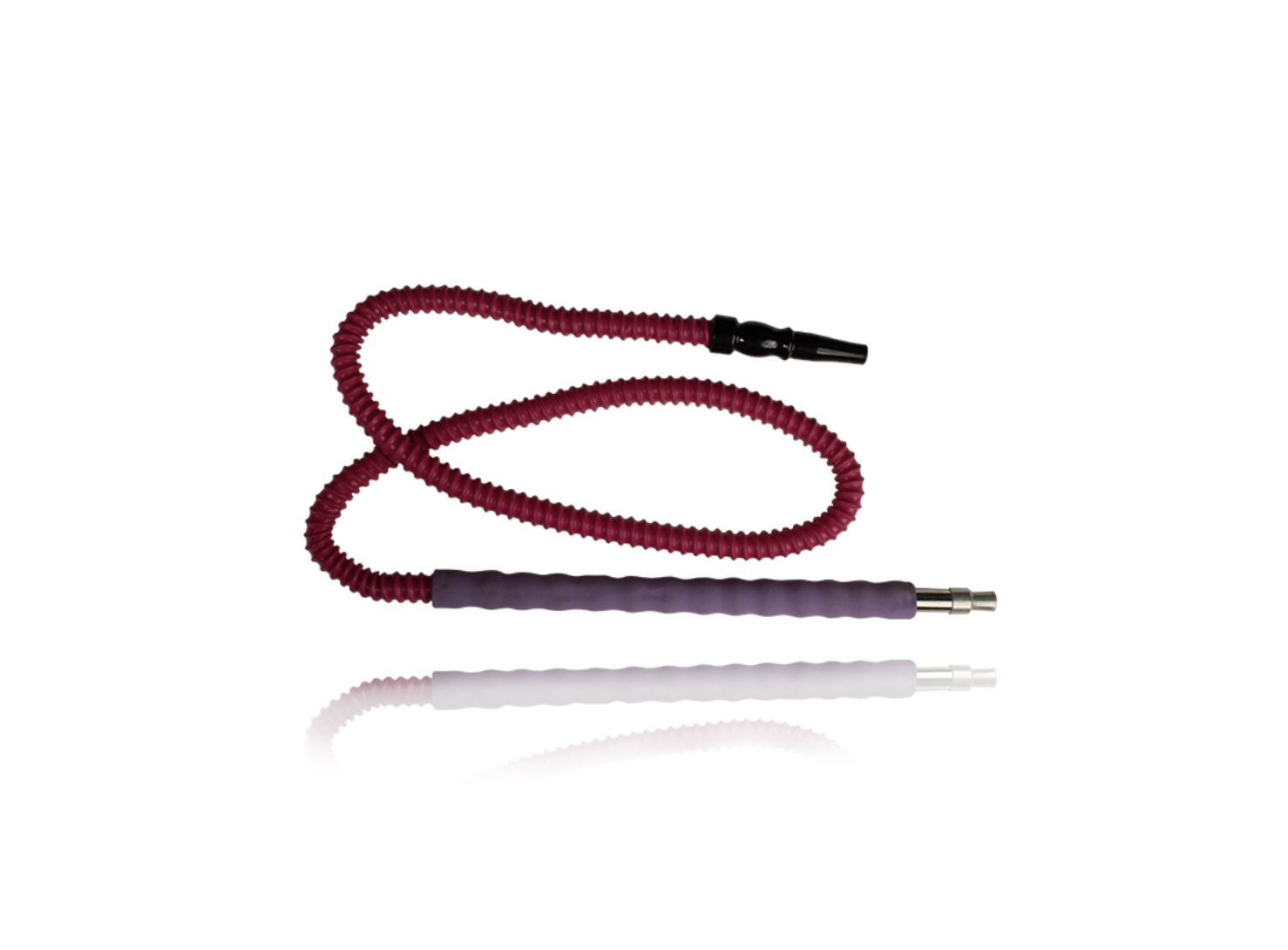 Chrome Hose with Chrome Mouthpiece and Half Metal Stem Silicone