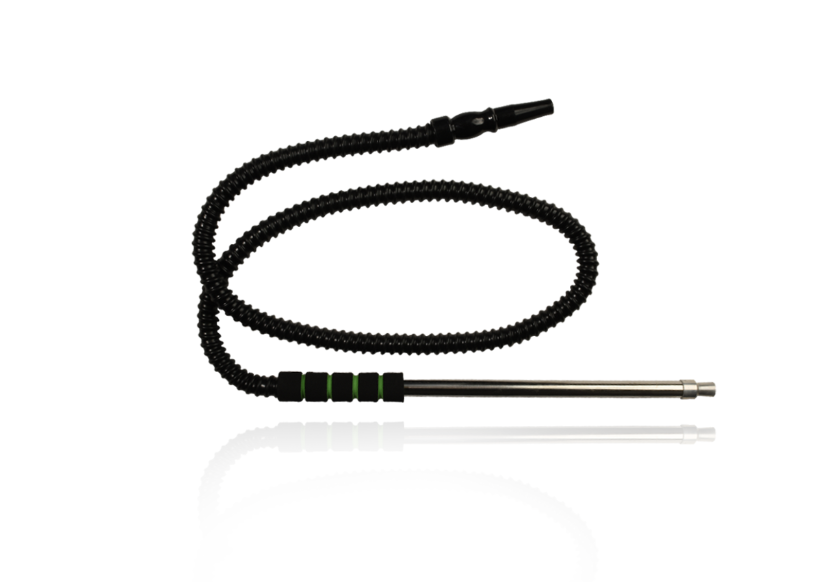 Chrome Hose with Partially Patterned Sponge Grip and Black Hose