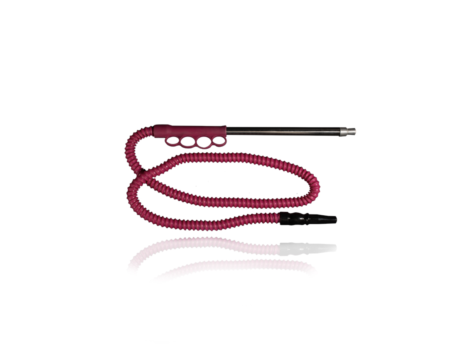 Chrome Fabric Hose with Chrome Mouthpiece, Triple Grip, and Silicone Hose