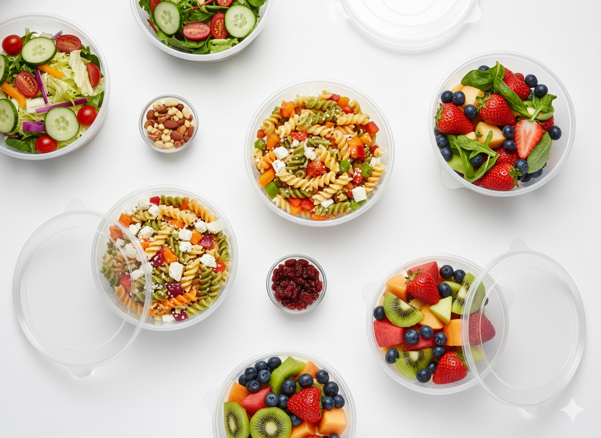 Container with 4 cm Lid – 500 g / 700 g